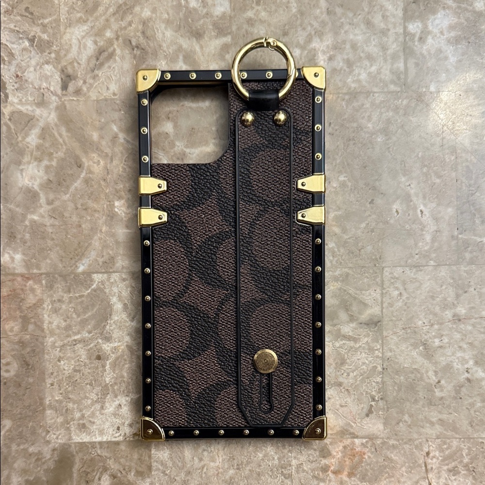 Luxury Brown and Gold IPhone 13/14 Case